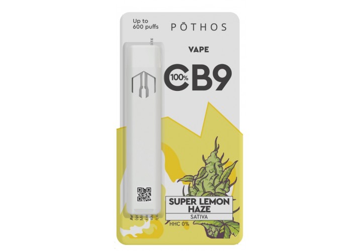 Ηλεκτρονικό Τσιγάρο Με Κάνναβη - Pothos CB9 100% Disposable Vape Super Lemon Haze 1ml