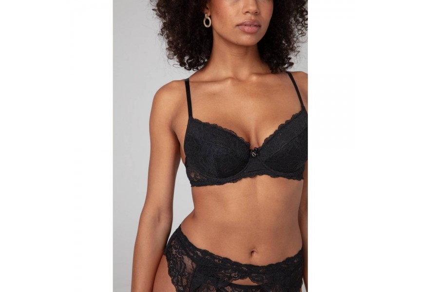 Besired 3 Piece Bra Set Seryna Black