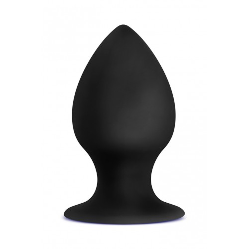 Μαύρη Πρωκτική Σφήνα Σιλικόνης - Blush Anal Adventures Platinum Silicone Stout Plug Medium 7.6cm