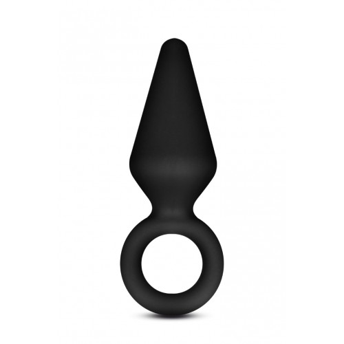 Μαύρη Μικρή Πρωκτική Σφήνα Σιλικόνης - Blush Anal Adventures Platinum Silicone Anal Plug Small 7.6cm