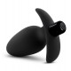 Blush Anal Adventures Silicone Saddle Vibrating Anal Plug Black 12cm