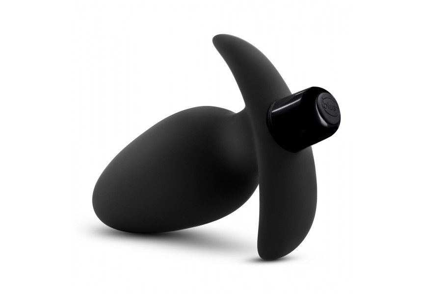 Blush Anal Adventures Silicone Saddle Vibrating Anal Plug Black 12cm