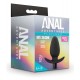 Blush Anal Adventures Silicone Saddle Vibrating Anal Plug Black 12cm