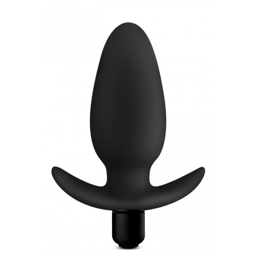 Blush Anal Adventures Silicone Saddle Vibrating Anal Plug Black 12cm