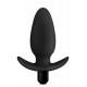 Blush Anal Adventures Silicone Saddle Vibrating Anal Plug Black 12cm