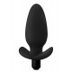 Blush Anal Adventures Silicone Saddle Vibrating Anal Plug Black 12cm