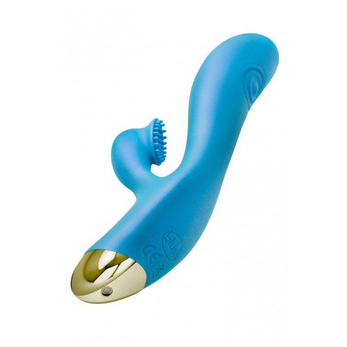 Μπλε Δονητής Rabbit Σιλικόνης 10 Λειτουργίες - Blush Aria Arousing Af Silicone Rabbit Blue 20.3cm