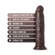 Blush Au Naturel Jackson Realistic Dildo Chocolate 24cm