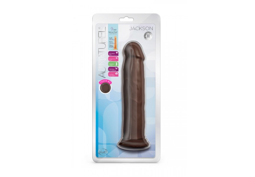 Blush Au Naturel Jackson Realistic Dildo Chocolate 24cm