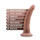 Blush Au Naturel Jack Realistic Dildo Mocha 19cm