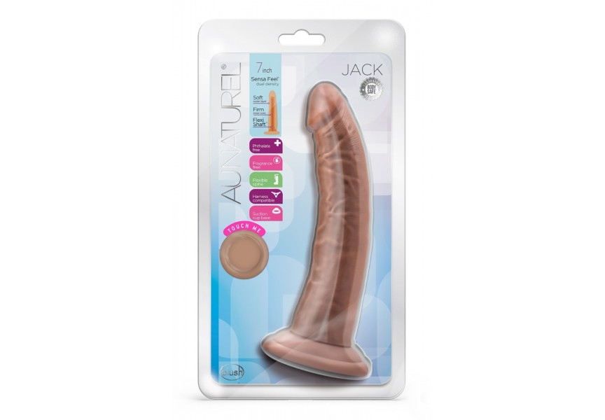 Blush Au Naturel Jack Realistic Dildo Mocha 19cm