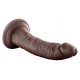 Ρεαλιστικό Ομοίωμα Πέους Με Βεντούζα - Blush Au Naturel Jack Dildo Chocolate 19cm