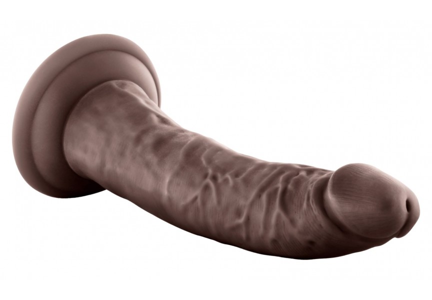 Ρεαλιστικό Ομοίωμα Πέους Με Βεντούζα - Blush Au Naturel Jack Dildo Chocolate 19cm