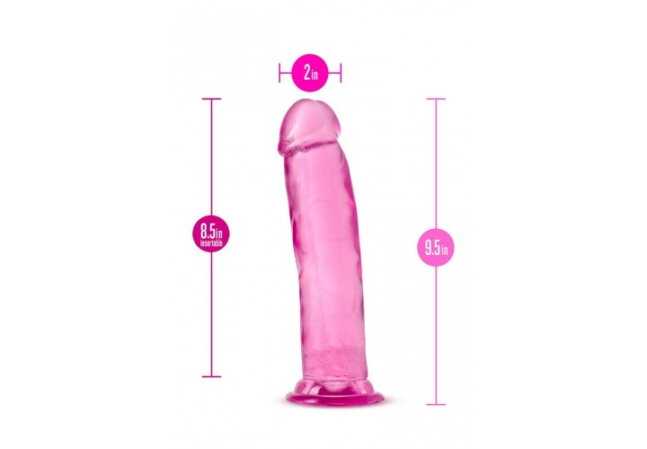 Ροζ Ρεαλιστικό Ομοίωμα Πέους Με Βεντούζα - Blush B Yours Plus Thrill N Drill Pink 24cm