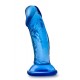 Μπλε Μικρό Ρεαλιστικό Ομοίωμα Πέους - Blush B Yours Sweet & Small Dildo Blue 11.4cm