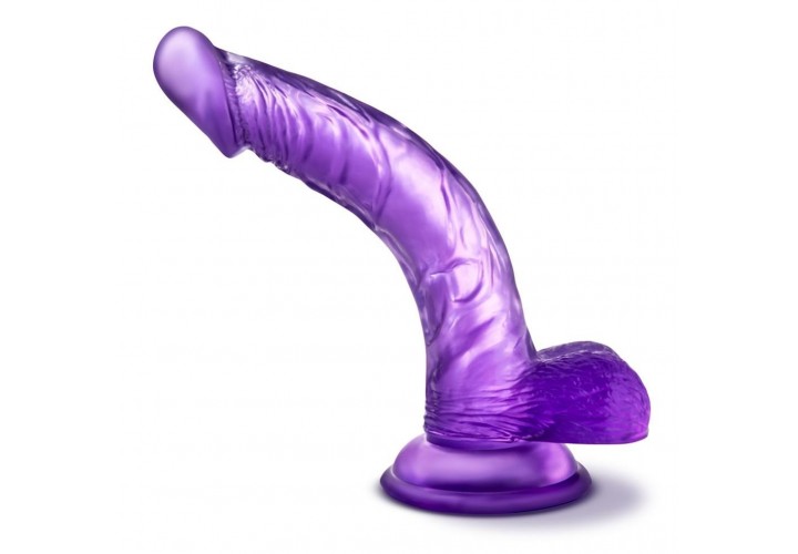 Μωβ Ρεαλιστικό Ομοίωμα Πέους Με Βεντούζα - Blush B Yours Sweet N Hard 7 Purple 21.5cm