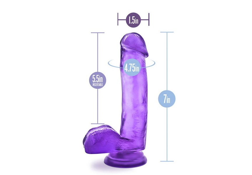 Blush B Yours Sweet N Hard 1 Dildo Purple 17.7cm