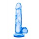 Μπλε Ρεαλιστικό Ομοίωμα Πέους Με Βεντούζα - Blush B Yours Sweet N Hard 4 Dildo Blue 19.6cm