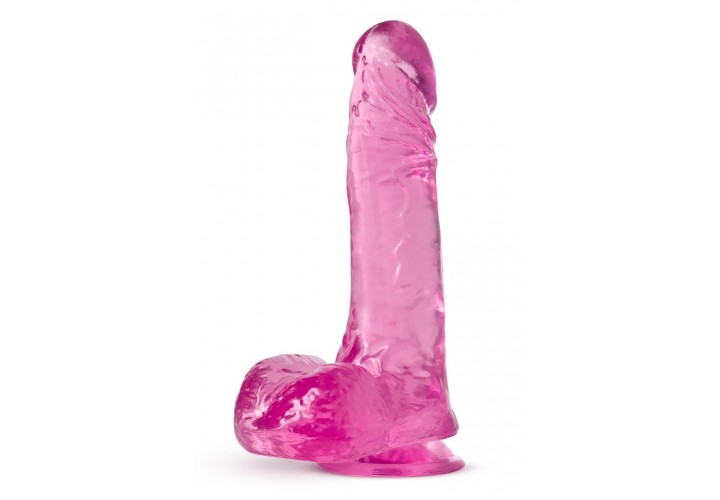 Ροζ Ρεαλιστικό Ομοίωμα Πέους Με Βεντούζα - Blush B Yours Plus Ram N Jam Pink 20cm