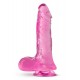 Ροζ Ρεαλιστικό Ομοίωμα Πέους Με Βεντούζα - Blush B Yours Plus Ram N Jam Pink 20cm