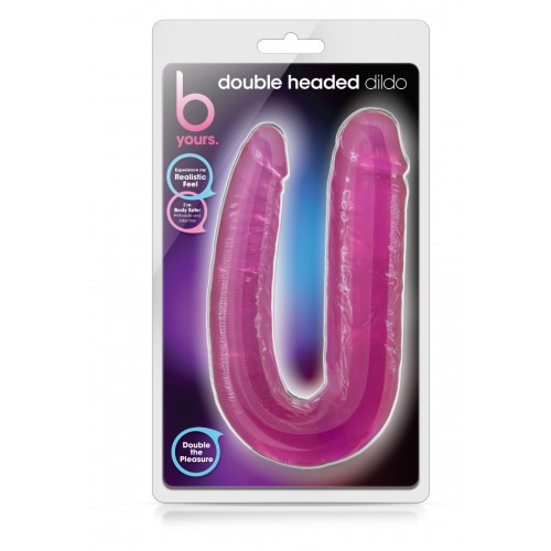 Ροζ Διπλό Ομοίωμα Πέους - Blush B Yours Double Headed Dildo Pink 45.7cm