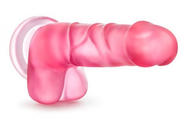 Ροζ Ρεαλιστικό Ομοίωμα Πέους Με Βεντούζα - Blush B Yours Sweet N Hard 4 Dildo Pink 19.6cm