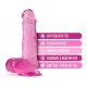 Ροζ Ρεαλιστικό Ομοίωμα Πέους Με Βεντούζα - Blush B Yours Plus Rock N Roll Pink 18.4cm