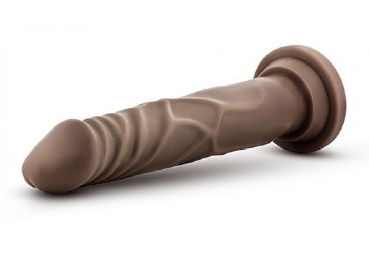 Ρεαλιστικό Ομοίωμα Πέους Με Βεντούζα - Blush Dr. Skin Realistic Cock Basic Chocolate No.2 19cm