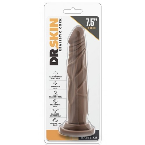 Blush Dr. Skin Realistic Cock Basic Chocolate No.2 19cm