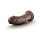 Blush Dr. Skin Thick Posable Realistic Dildo Chocolate 20.3cm