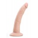 Ρεαλιστικό Ομοίωμα Πέους Με Βεντούζα - Blush Dr Skin Self Lubricating Dildo Beige 19cm