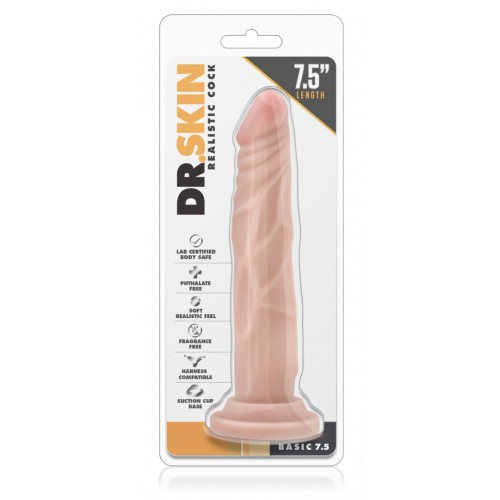 Blush Dr. Skin Realistic Cock Basic Flesh 19cm