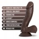 Blush Au Naturel Troy Dildo Chocolate 16.5cm