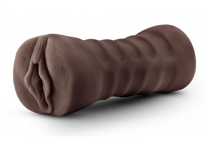 Αυνανιστήρι Ομοίωμα Αιδοίου Με Δόνηση - Blush Hot Chocolate Realistic Vibrating Pussy Stroker Alexis 13.3cm