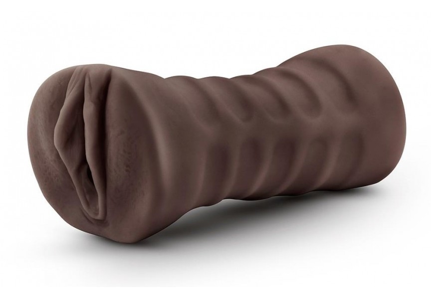 Αυνανιστήρι Ομοίωμα Αιδοίου Με Δόνηση - Blush Hot Chocolate Realistic Vibrating Pussy Stroker Brianna 13.3cm