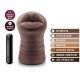 Blush Hot Chocolate Realistic Vibrating Mouth Stroker Renee 12.7cm