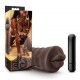 Blush Hot Chocolate Realistic Vibrating Mouth Stroker Renee 12.7cm