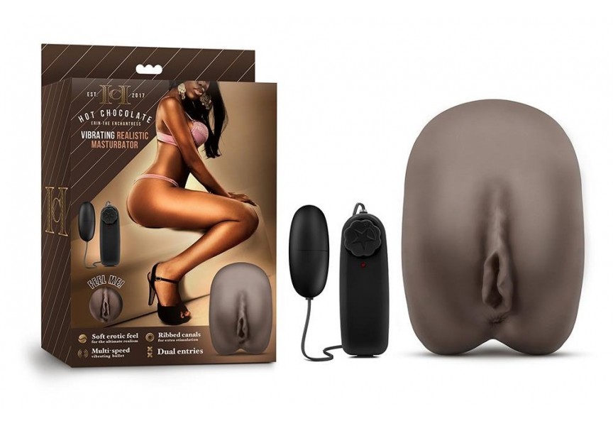 Blush Hot Chocolate Vibrating Masturbator Erin The Enchantress 15.8cm