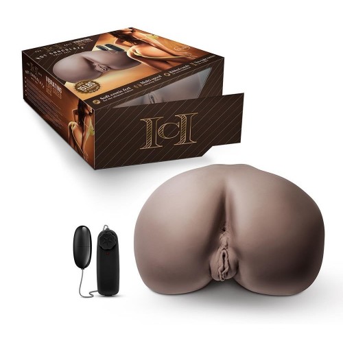 Γυναικείο Μεγάλο Ρεαλιστικό Ομοίωμα Με Δόνηση - Blush Hot Chocolate Real Size Masturbator Sweet Rose 34.2cm