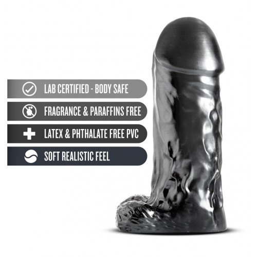 Μαύρο Μεγάλο Ομοίωμα Πέους - Blush Jet Destroyer Carbon Metallic Dildo Black 25.4cm