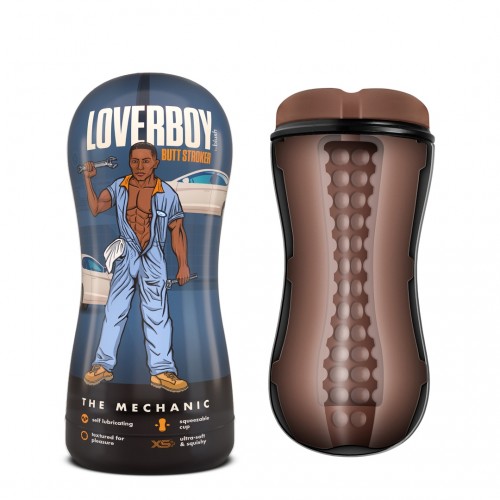 Αυνανιστήρι Χειρός Ομοίωμα Πρωκτού - Blush Loverboy The Mechanic Stroker Butt Brown 17.7cm