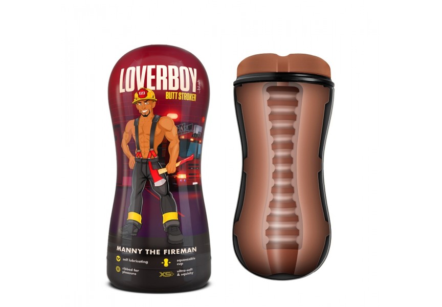 Blush Loverboy Manny The Fireman Stroker Butt Tan 17.7cm