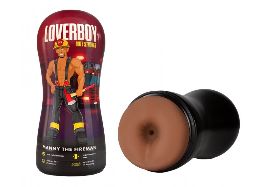 Blush Loverboy Manny The Fireman Stroker Butt Tan 17.7cm