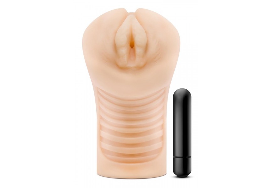 Blush M Elite Annabella Soft & Wet Vibrating Stroker 14.6cm