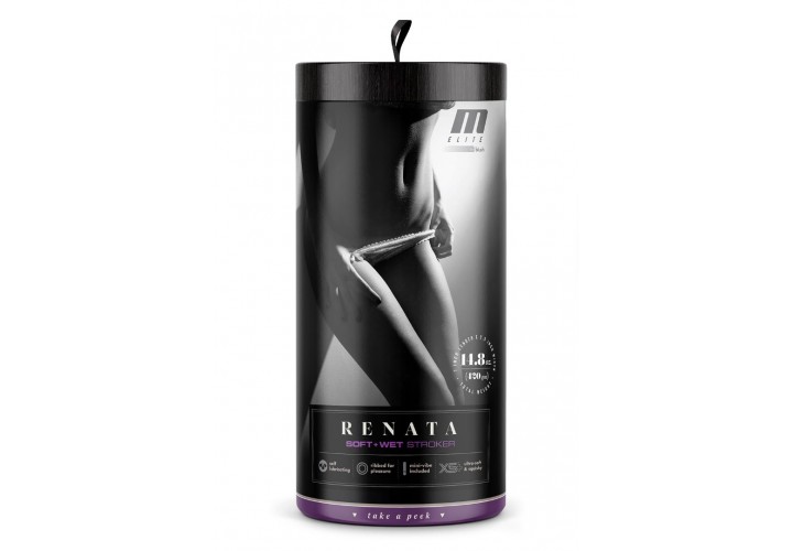 Ρεαλιστικό Ομοίωμα Αιδοίου Με Δόνηση - Blush M Elite Renata Soft & Wet Vibrating Stroker 17.7cm