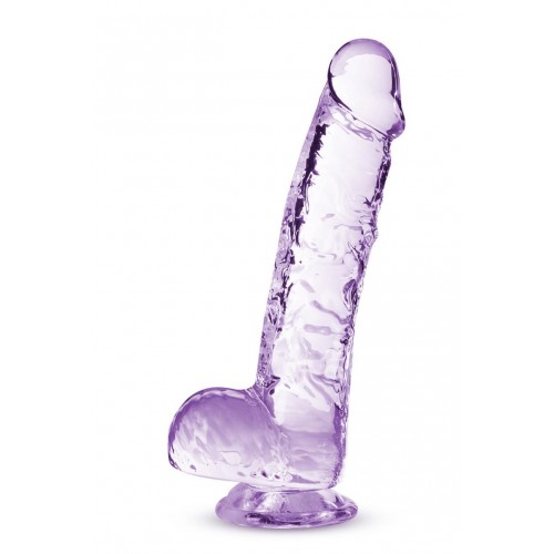 Blush Naturally Yours Crystalline Dildo Purple 15cm