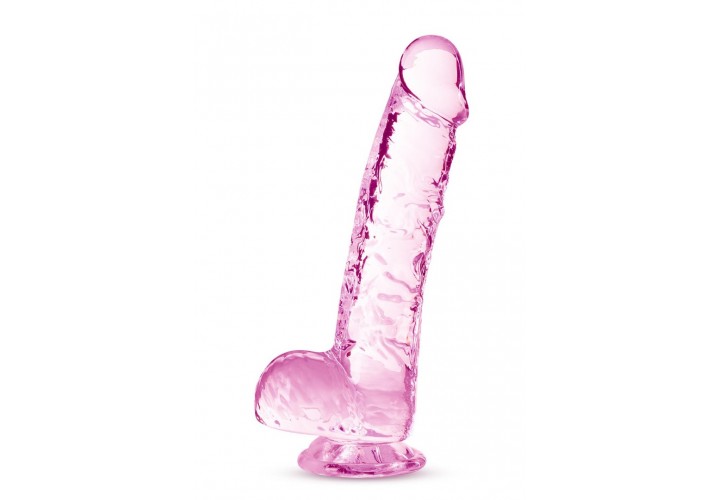 Μικρό Μαλακό Ρεαλιστικό Πέος Με Βεντούζα - Blush Naturally Yours Crystalline Dildo Pink 15cm