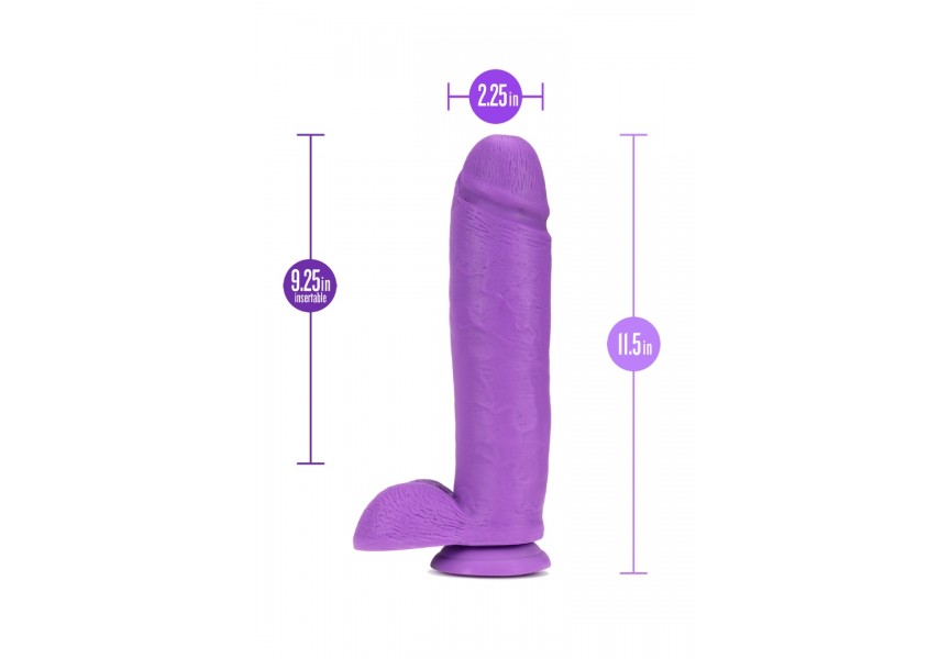 Blush Neo Realistic Dildo Purple 27.9cm