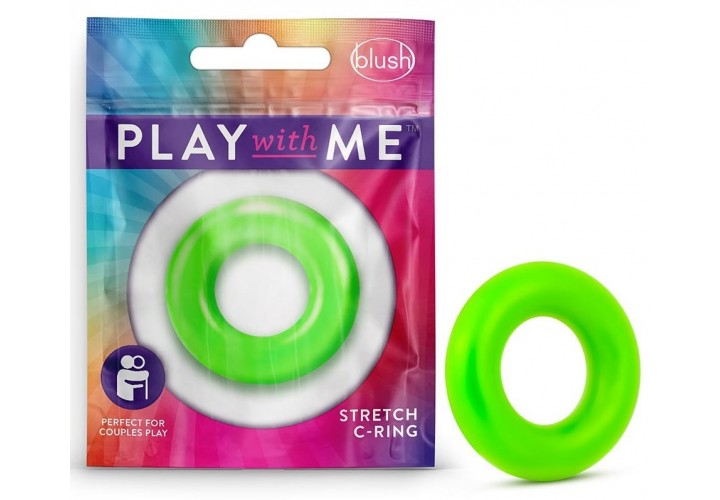 Πράσινο Ελαστικό Δαχτυλίδι Πέους - Blush Play With Me Stretch C Ring Green