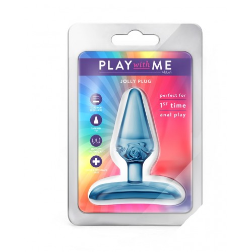 Μπλε Μικρή Πρωκτική Σφήνα - Blush Play With Me Jolly Anal Plug Blue 6.9cm